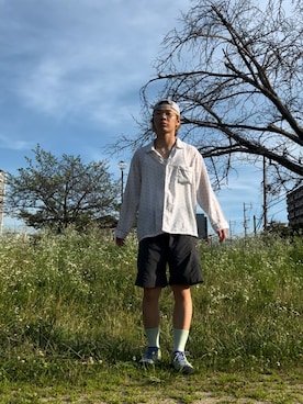「KEEN（キーン）のアイテム（スニーカー）」を使った、Takajinofashionさん（メンズ・170cm）の夏コーディネート