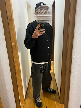 「UNDEFEATED (アンディフィーテッド)のアイテム」を使った、Reluxさん(メンズ・175cm)の冬コーディネート