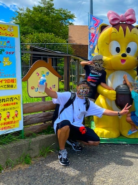 「アイテム（デジタル腕時計）」を使った、Reluxさん（メンズ・176cm）の夏コーディネート