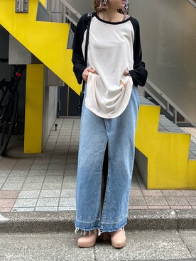 「春服デビュー宣言」｜「アイテム（タンクトップ）」を使った、cocoさん（レディース・154cm）の春コーディネート