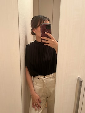 「FIL DE FER（フィルデフェール）のアイテム」を使った、momoさん（レディース・160cm）の秋コーディネート