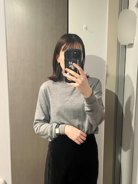 momoさん（レディース・160cm）の冬コーディネート