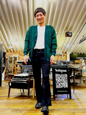 「アイテム（モカシン/デッキシューズ）」を使った、jun8739さん（メンズ・168cm）の秋コーディネート
