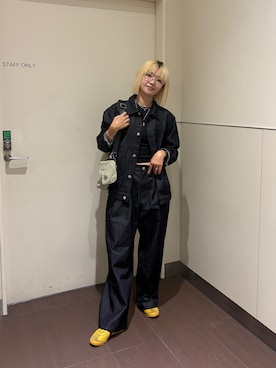 「tk.TAKEO KIKUCHI（ティーケータケオキクチ）のアイテム（ジャケット/アウター）」を使った、hamada miyuさん（レディース・162cm）の夏コーディネート