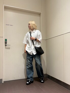 「tk.TAKEO KIKUCHI（ティーケータケオキクチ）のアイテム（アクセサリー）」を使った、hamada miyuさん（レディース・162cm）の夏コーディネート