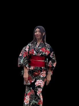 「アイテム（浴衣）」を使った、toshikoshiさん（レディース・160cm）の夏コーディネート