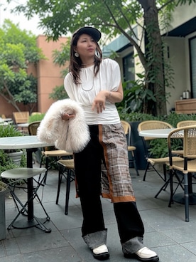 「tiptop（ティップトップ）のアイテム」を使った、toshikoshiさん（レディース・160cm）の春コーディネート