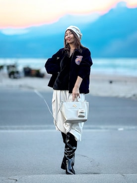 「アイテム（アクセサリー）」を使った、toshikoshiさん（レディース・160cm）の冬コーディネート