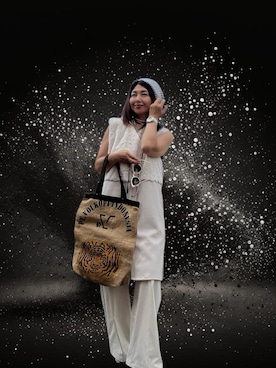 「アイテム（ニットキャップ/ビーニー）」を使った、toshikoshiさん（レディース・160cm）の秋コーディネート