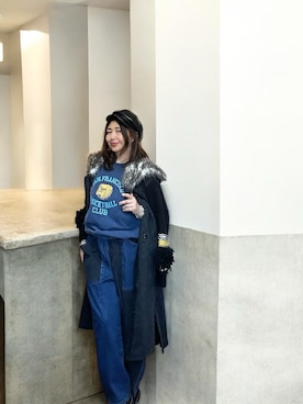 「アイテム（テーラードジャケット）」を使った、toshikoshiさん（レディース・160cm）の冬コーディネート