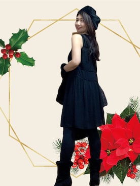 「present（プレゼント）のアイテム」を使った、toshikoshiさん（レディース・160cm）の冬コーディネート