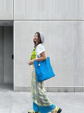 「アイテム（帽子、グレー系）」を使った、toshikoshiさん（レディース・160cm）の秋コーディネート