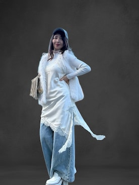 「アイテム（ワンピース/ドレス）」を使った、toshikoshiさん（レディース・160cm）の冬コーディネート