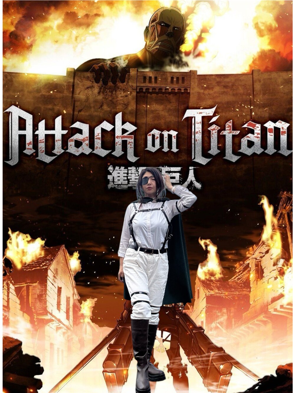 ブラウン系のブーツ、ブラック系のファッション雑貨、ブラック系のその他小物を着用したレディースの秋コーディネートの1枚目の写真