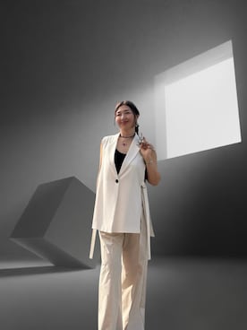 「アイテム（リング）」を使った、toshikoshiさん（レディース・160cm）の夏コーディネート