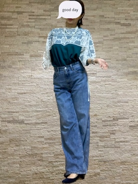 「BEAMS BOY（ビームスボーイ）のBEAMS BOY / 2WAY レース アームカバー（付け襟）」を使った、toshikoshiさん（レディース・160cm）の秋コーディネート