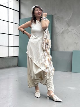 「アイテム（アクセサリー）」を使った、toshikoshiさん（レディース・160cm）の夏コーディネート