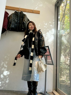 「アイテム（アクセサリー）」を使った、toshikoshiさん（レディース・160cm）の冬コーディネート