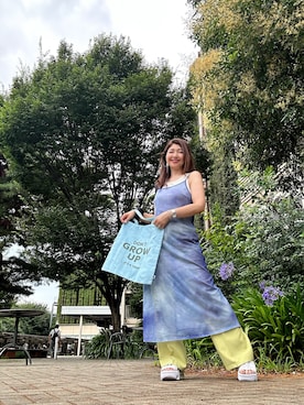 「FLYING TIGERS（フライングタイガー）のアイテム（バッグ）」を使った、toshikoshiさん（レディース・160cm）の夏コーディネート