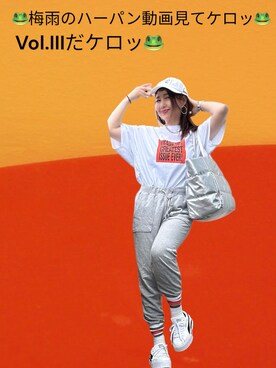 「無（ム）のアイテム（キャップ）」を使った、toshikoshiさん（レディース・160cm）の夏コーディネート