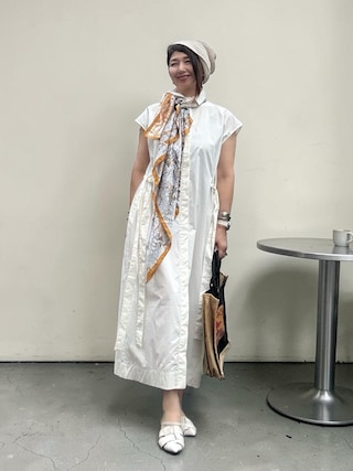 「AMERICAN HOLIC(アメリカンホリック)のポインテッドグルカミュール(サンダル)」を使った、toshikoshiさん(レディース・160cm)の夏コーディネート