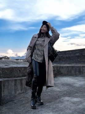 「アイテム（チョーカー）」を使った、toshikoshiさん（レディース・160cm）の冬コーディネート