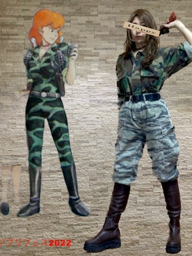 「アーミー」｜toshikoshiさん（レディース・160cm）の秋コーディネート