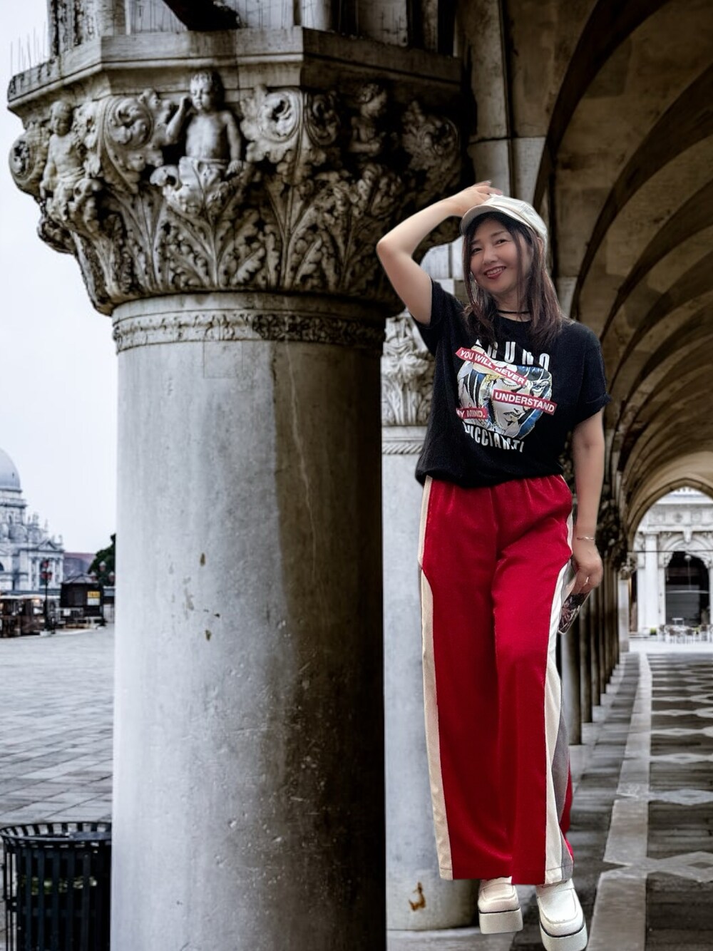 JEANASIS（ジーナシス）の「ベロアラインイージーパンツ/132218