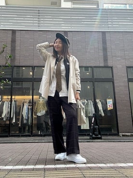 「アイテム（フォーマルスーツ/小物）」を使った、toshikoshiさん（レディース・160cm）の秋コーディネート