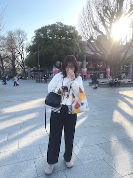 「select MOCA（セレクトモカ）のアイテム（その他アウター）」を使った、piyogggさん（レディース・167cm）の春コーディネート