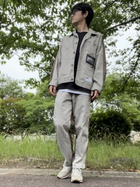 「GU（ジーユー）のアイテム（その他トップス）」を使った、コユッキーさん（メンズ・170cm）の春コーディネート