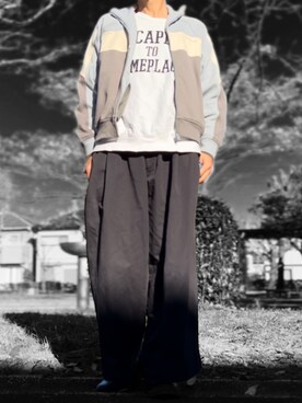 「beautiful people」｜「アイテム（ブルゾン）」を使った、コユッキーさん（メンズ・170cm）の冬コーディネート