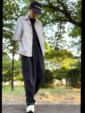 「LAD MUSICIAN（ラッドミュージシャン）のアイテム（帽子）」を使った、コユッキーさん（メンズ・170cm）の夏コーディネート
