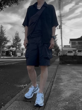 「アイテム（シャツ/ブラウス）」を使った、コユッキーさん（メンズ・170cm）の夏コーディネート