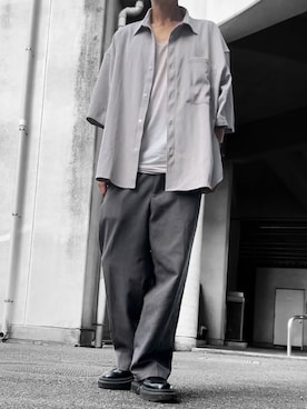 「アイテム（ドレスシューズ）」を使った、コユッキーさん（メンズ・170cm）の夏コーディネート