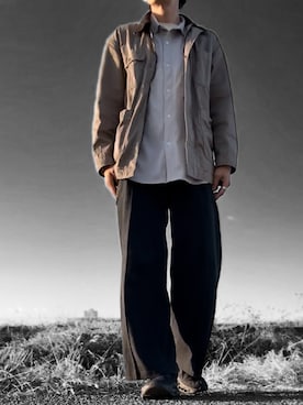 「アイテム（ミリタリージャケット）」を使った、コユッキーさん（メンズ・170cm）の冬コーディネート