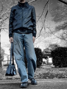 「COMME des GARCONS（コムデギャルソン）のアイテム」を使った、コユッキーさん（メンズ・170cm）の冬コーディネート