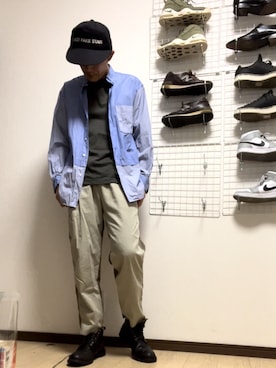 「LAD MUSICIAN（ラッドミュージシャン）のアイテム（帽子）」を使った、コユッキーさん（メンズ・170cm）の春コーディネート