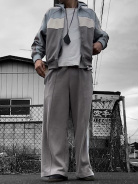 「beautiful people」｜「アイテム（スウェットパンツ）」を使った、コユッキーさん（メンズ・170cm）の冬コーディネート