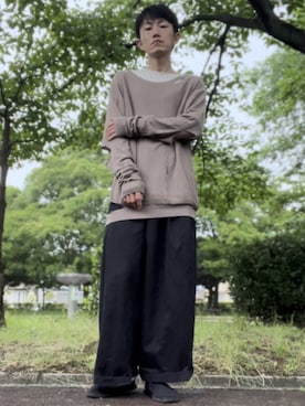 「ONES STROKE（ワンズストローク）のアイテム」を使った、コユッキーさん（メンズ・170cm）の夏コーディネート