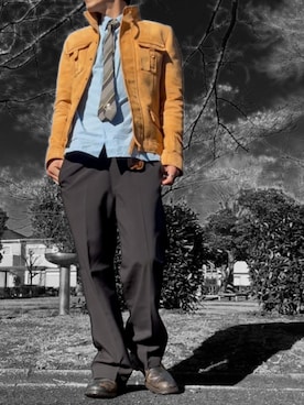 「COMME des GARCONS（コムデギャルソン）のアイテム」を使った、コユッキーさん（メンズ・170cm）の冬コーディネート