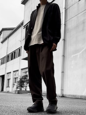 「アイテム（テーラードジャケット）」を使った、コユッキーさん（メンズ・170cm）の秋コーディネート
