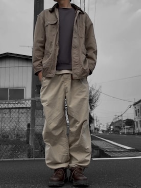 「ベージュ」｜コユッキーさん（メンズ・170cm）の春コーディネート
