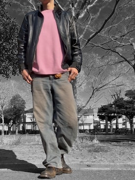 「COMME des GARCONS（コムデギャルソン）のアイテム」を使った、コユッキーさん（メンズ・170cm）の冬コーディネート