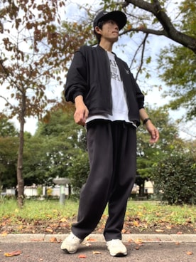 「LAD MUSICIAN（ラッドミュージシャン）のアイテム（帽子）」を使った、コユッキーさん（メンズ・170cm）の秋コーディネート