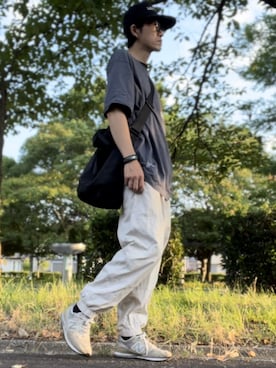 「LAD MUSICIAN（ラッドミュージシャン）のアイテム（帽子）」を使った、コユッキーさん（メンズ・170cm）の夏コーディネート