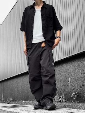 「アイテム（カーゴパンツ）」を使った、コユッキーさん（メンズ・170cm）の夏コーディネート