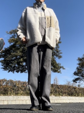 「beautiful people」｜「アイテム（ブルゾン）」を使った、コユッキーさん（メンズ・170cm）の冬コーディネート