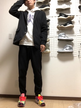「ONES STROKE（ワンズストローク）のアイテム（テーラードジャケット）」を使った、コユッキーさん（メンズ・170cm）の秋コーディネート