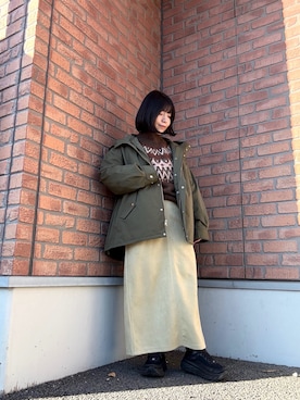 「アイテム（その他アウター）」を使った、かめさん（レディース・148cm）の冬コーディネート